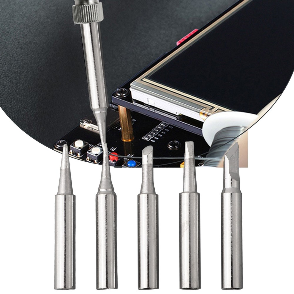 5pcs Leadfree Soldering Iron Tip Thin Tips for Precise Soldering Projects