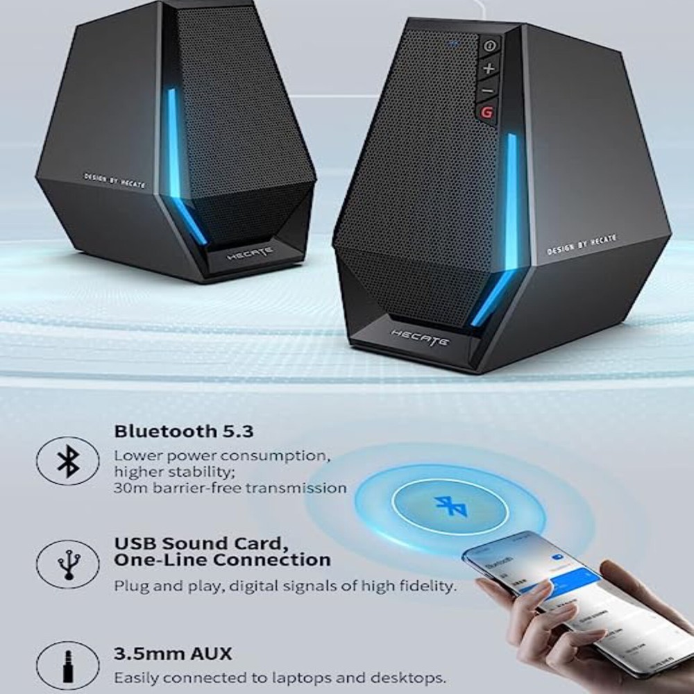 Edifier G1500 Computer Speakers RGB Lights Bluetooth 5.3