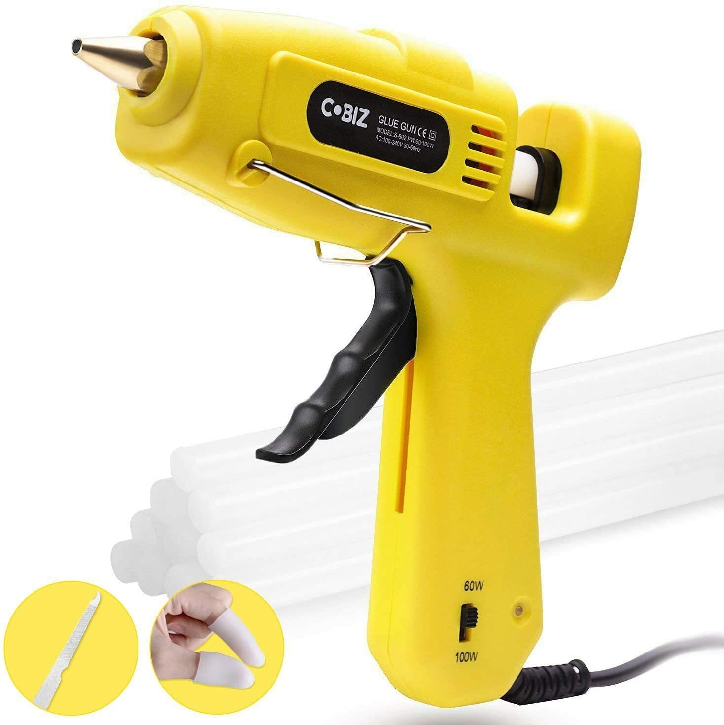 Hot Glue Gun High Temp-Full Size  60/100W Dual Power Heavy Duty Melt Glue gun