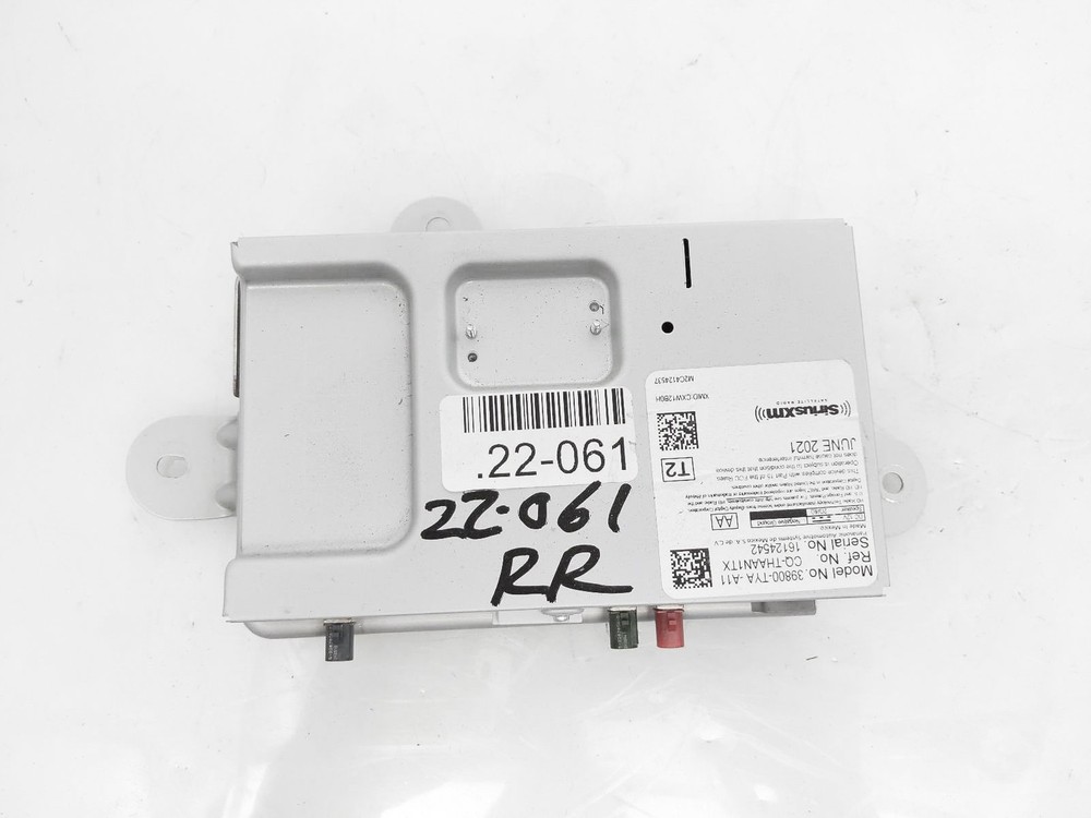 Acura Mdx 2022 Tech Pkg Xm Satellite Control Module Computer 39800-Tya-A11