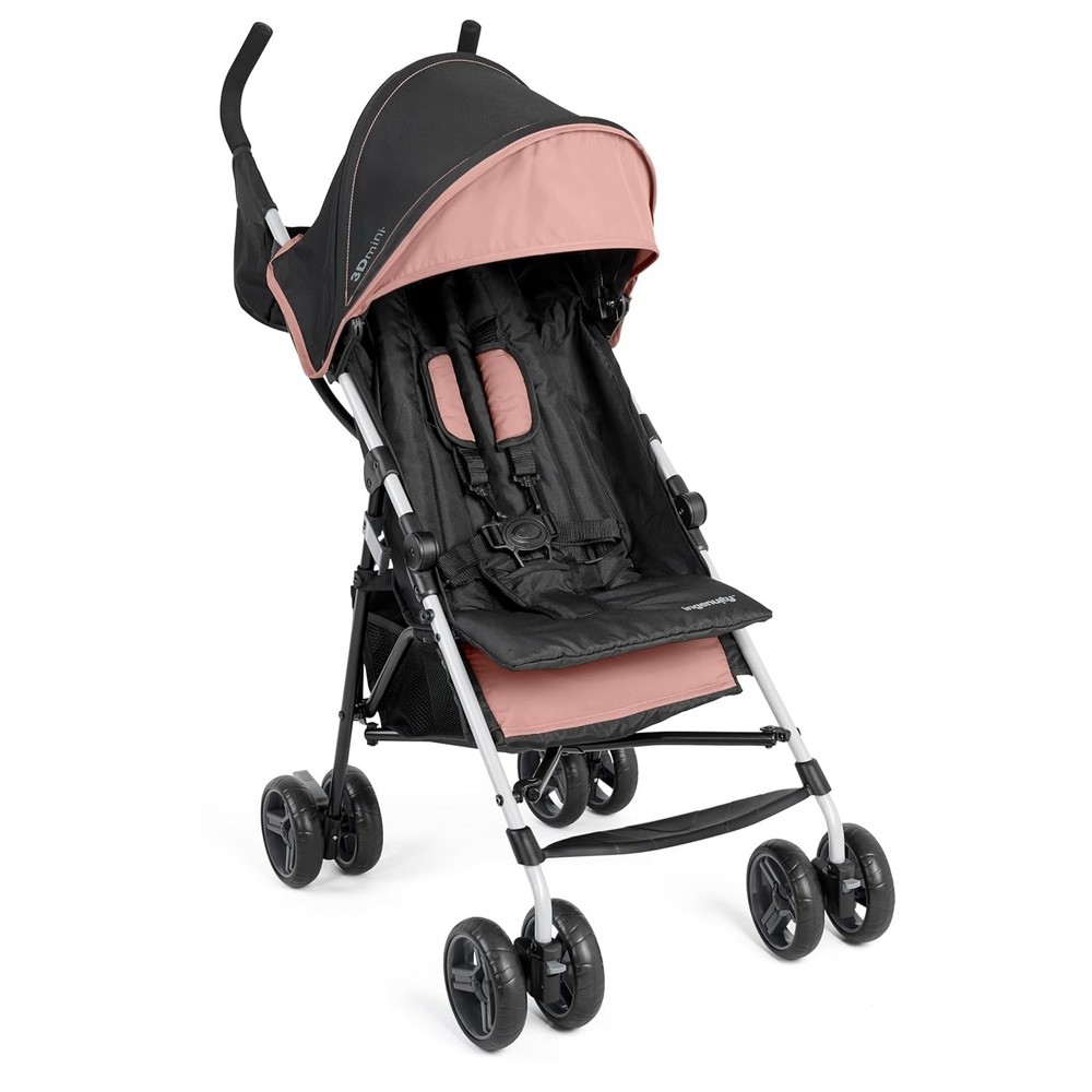 Ingenuity 3D Mini Convenience Stroller Rose Pink Foldable Multi-Position Recline