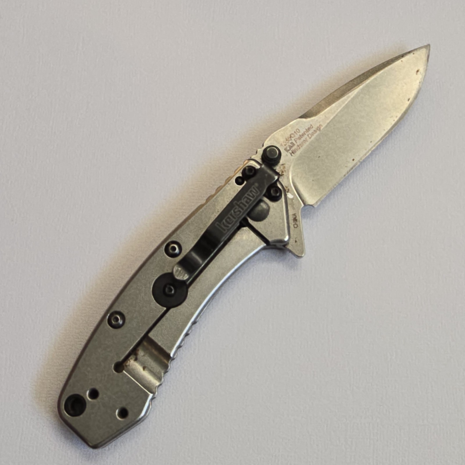 KERSHAW CRYO HINDERER PLAIN EDGE ASSISTED OPEN FOLDING KNIFE G10 HANDLE 1555G10