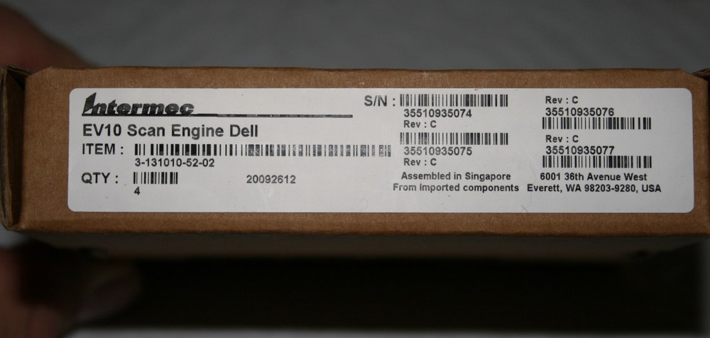 New Lot of 4 Intermec EV10 Dell High Performance APS Barcode Scan Engine Scanner