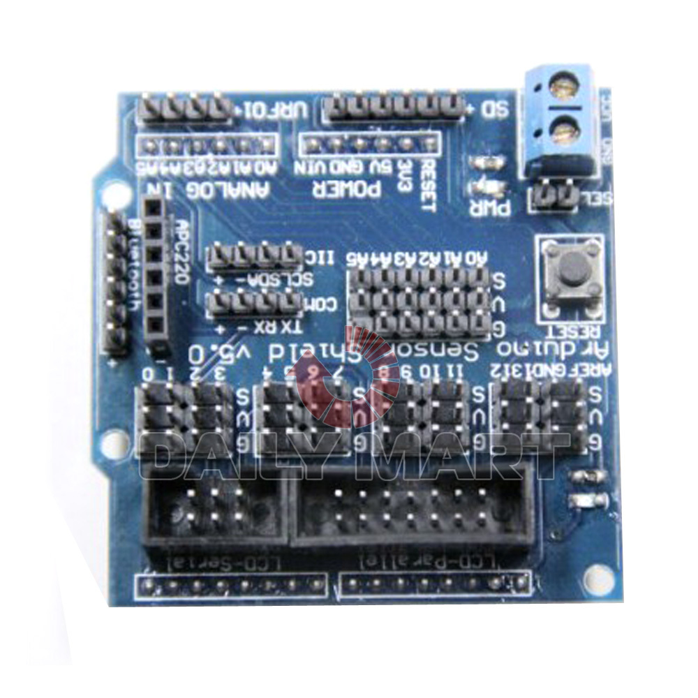 Sensor Shield V5 Digital Analog Arduino UNO MEGA Duemilanove Module Servo Motor