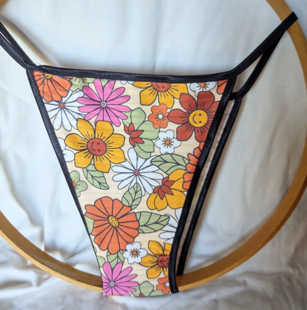 Men's SEAMLESS Half Back Tanga String Bikini Poly Blends HAND MADE Custom Size