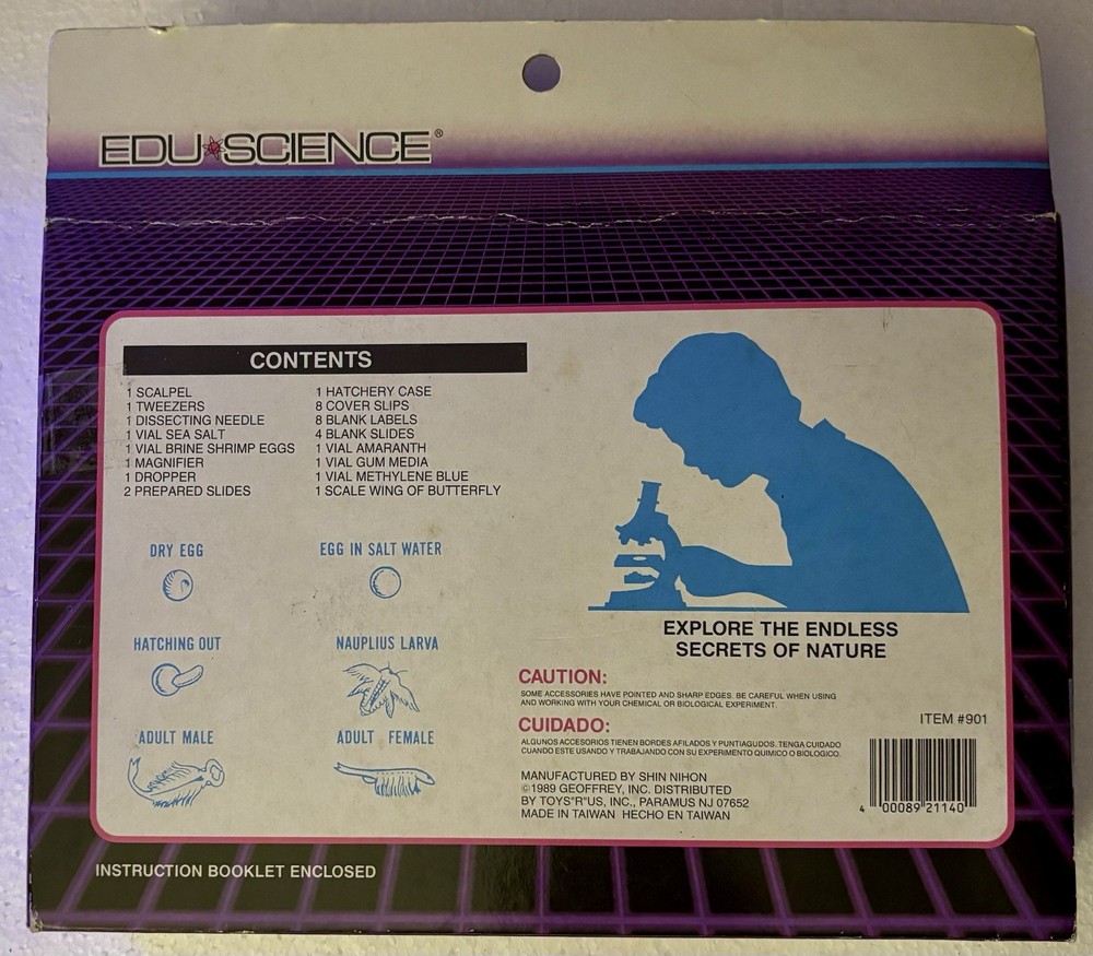 Edu Science Slide Making Kit with Instruction Booklet