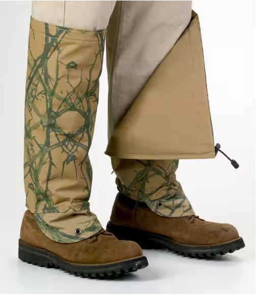 Turtleskin SnakeArmor Reversible Snake Gaiters - Camo/Khaki with Storage Bag