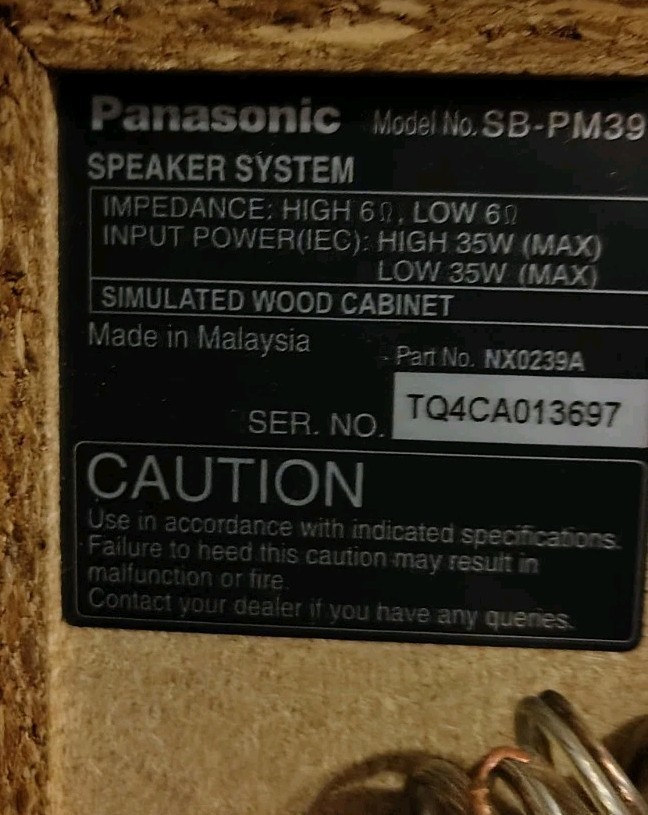 Panasonic SA-PM39D 5 Disc Changer Hybrid CD DVD Cassette Stereo Tape Player.