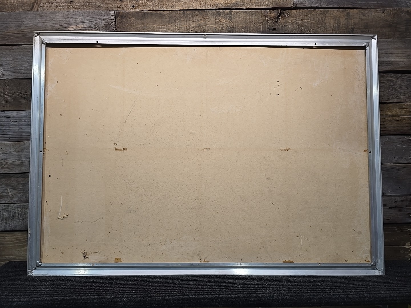 1950s/60s Pepsi Cola Cardboard Advertising Sign With Original Aluminum Frame