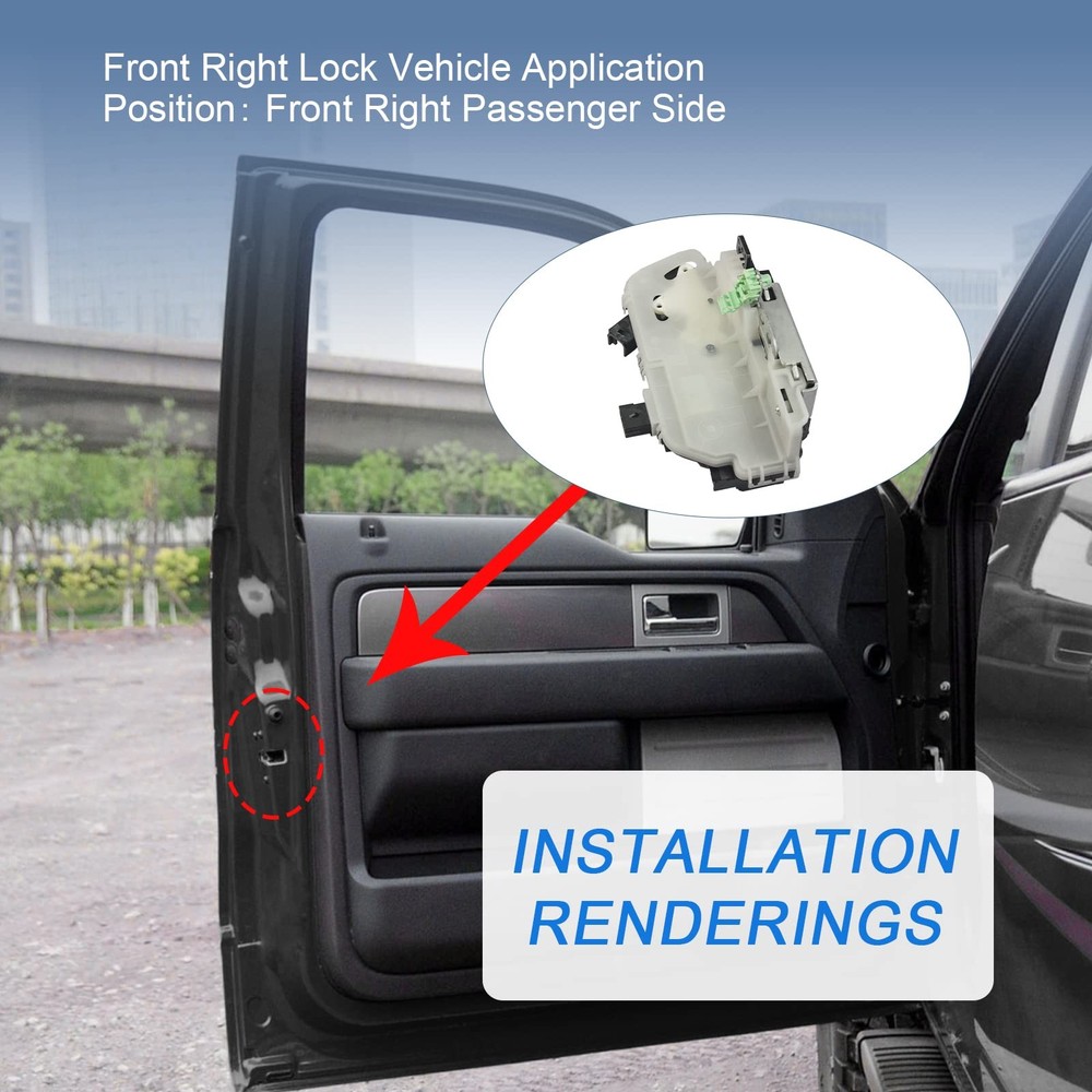 DICMIC Front Right Passenger Side Door Lock Latch