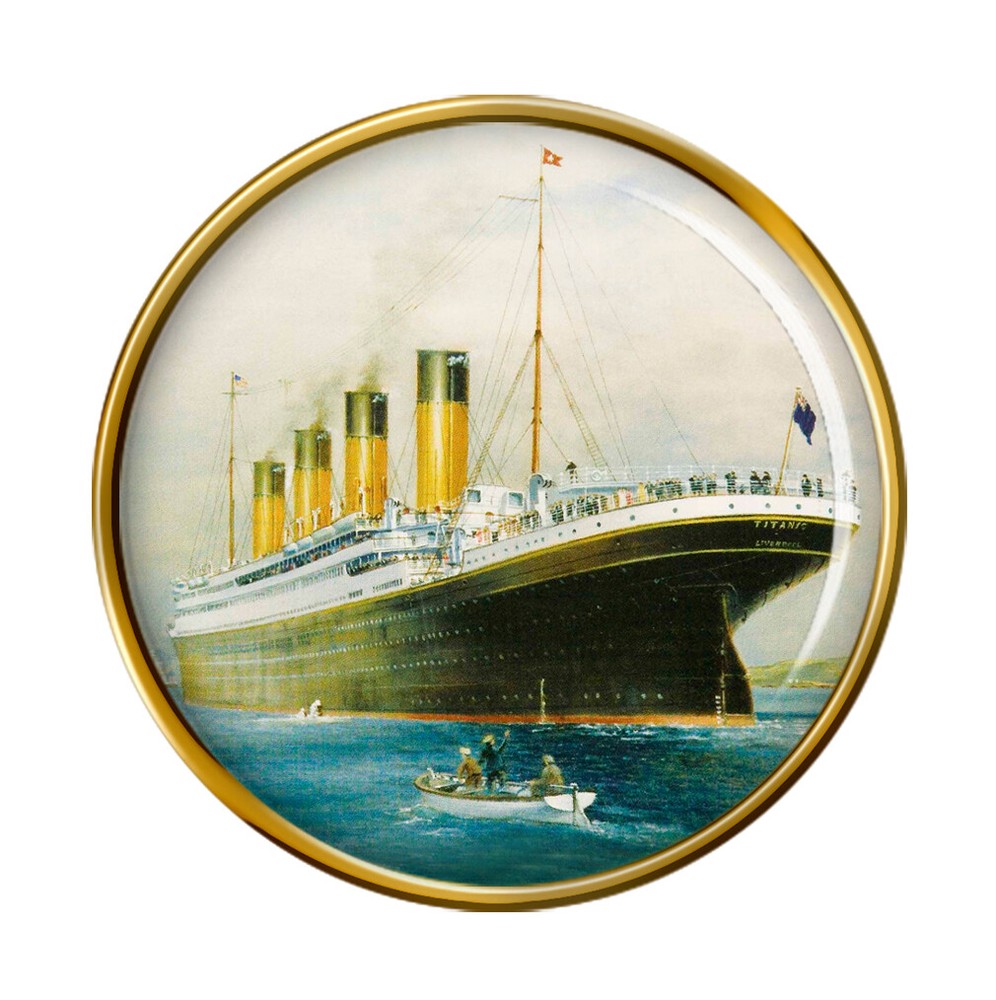 Titanic Stern Pin Badge
