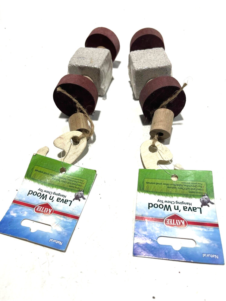 (2) PI LAVA &  WOOD CHEWS