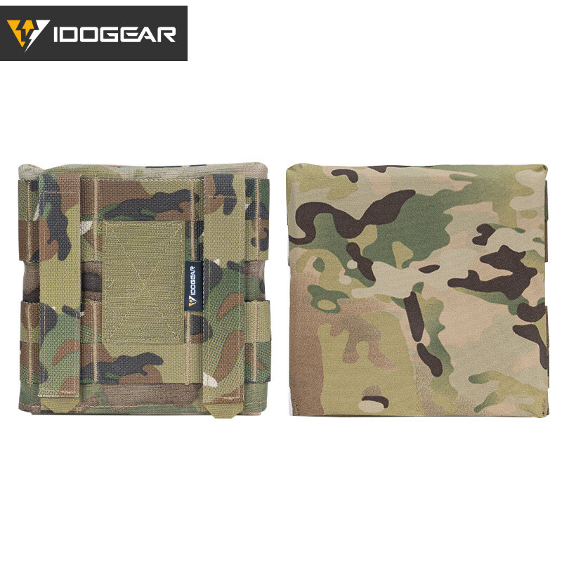 IDOGEAR Tactical Side Plate Pouch Set Plate Pocket 2PCS 6"X6" for JPC2.0 Hunting