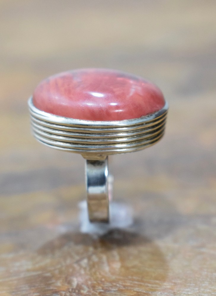 Ring Sterling Silver Cherry Quartz Stone Ring