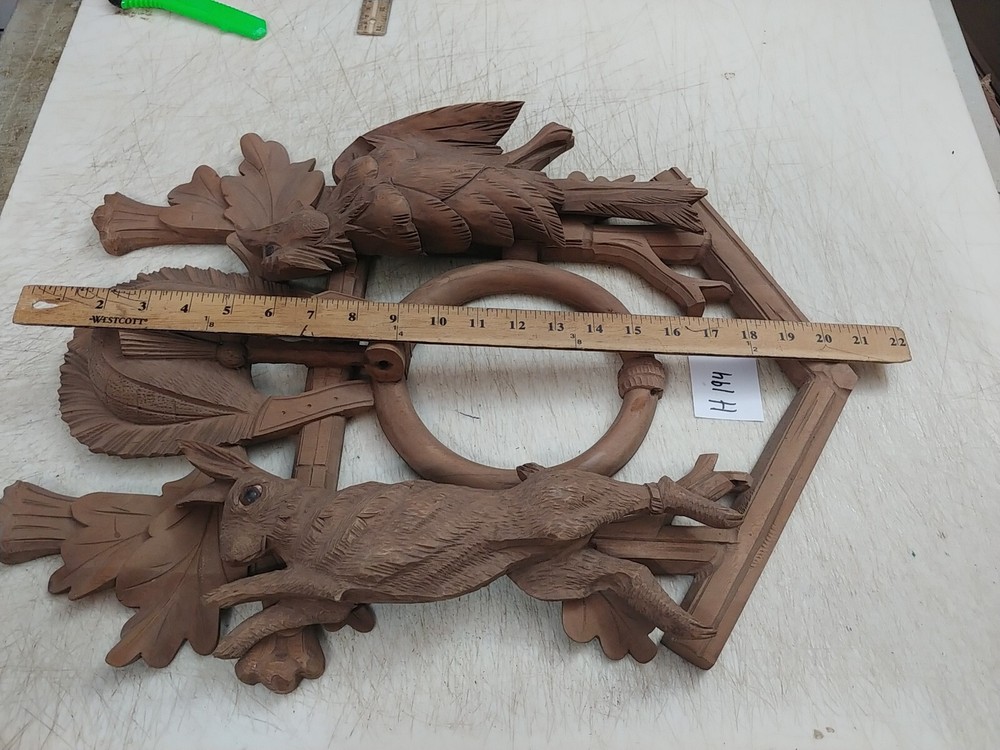 LARGE HUNTER CUCKOO CLOCK FRONT COVER