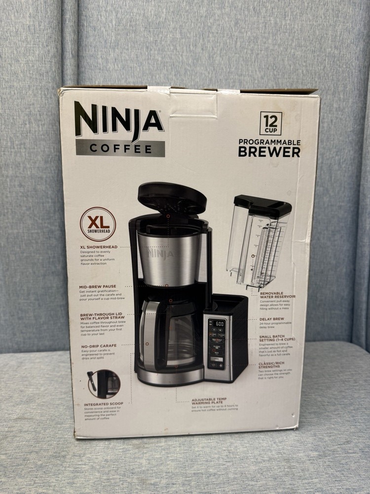Ninja CE251 12-Cup Programmable Brewer Coffee Maker - Silver