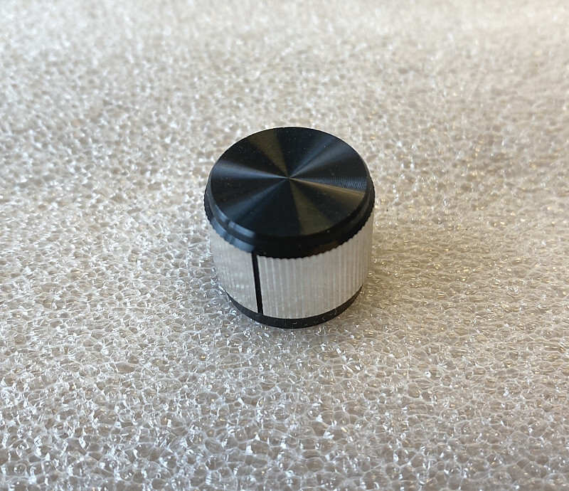 Alcoswitch KN700AB1/4 Two Tone Solid Aluminum Knob