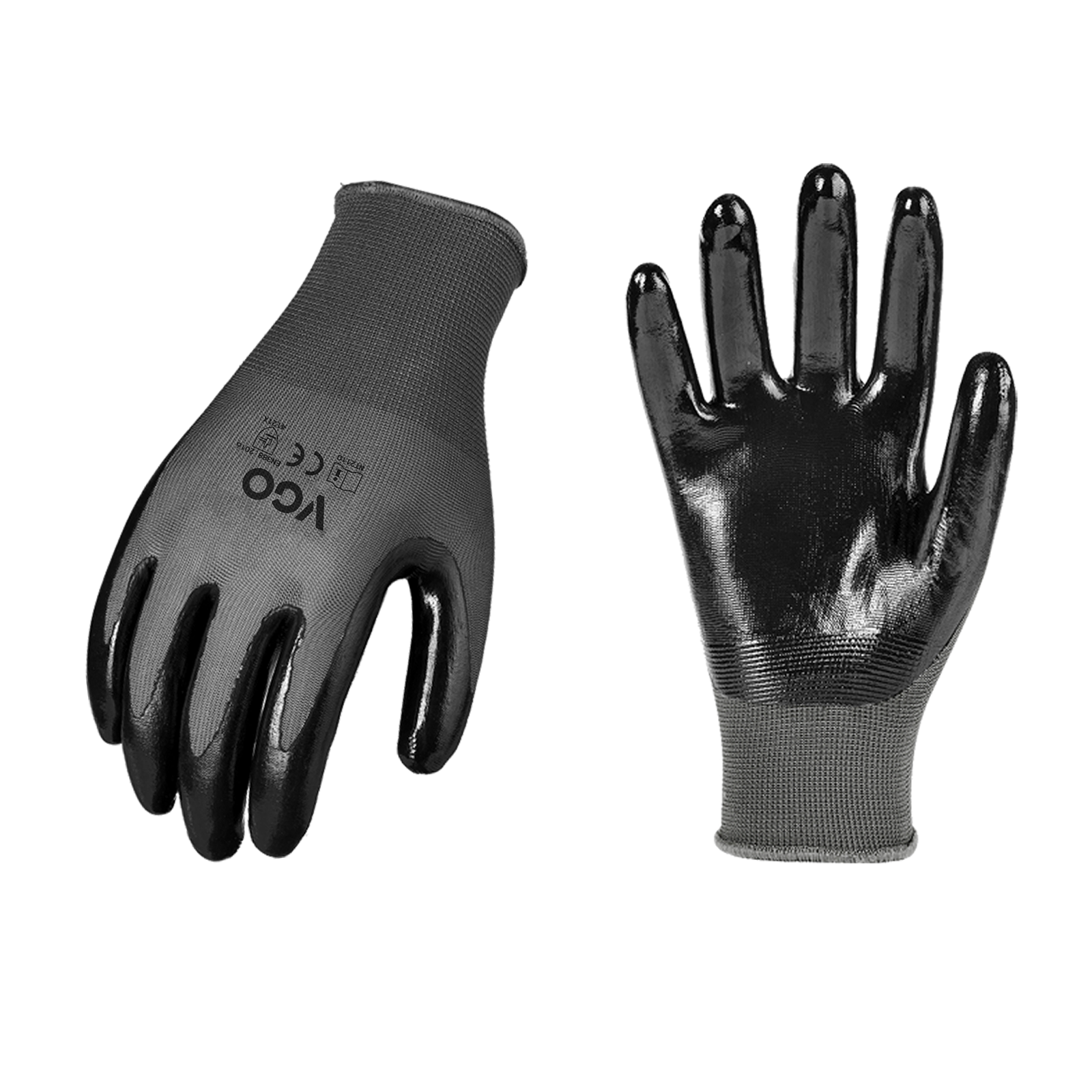 Vgo 3/5/10 Pairs Nitrile Coat Garden Gloves,Construction Work Gloves(NT2110)