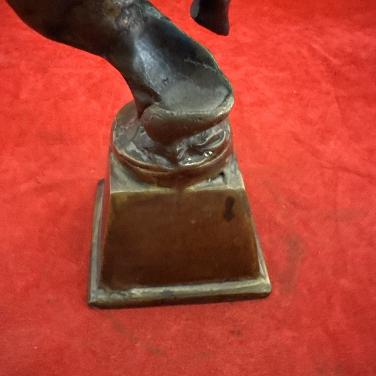 Bronze Cherub Angel Boy Playing Violin 12.5” Tall Heavy