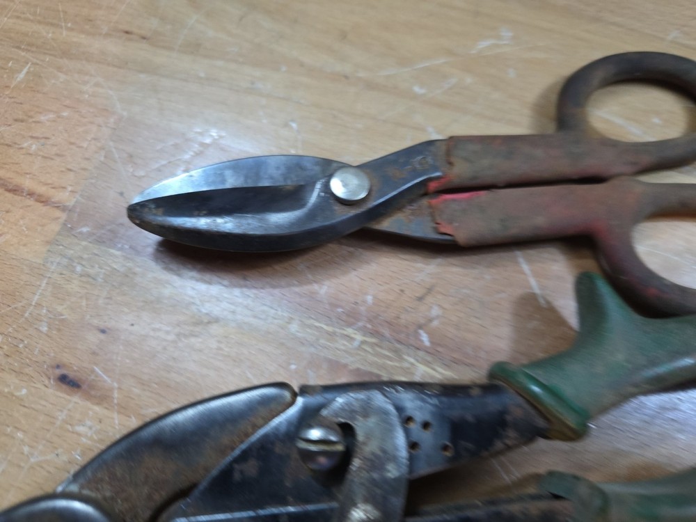 (4Pc Set - Straight, Left, & Right Cut Compound Action Tin Snips -- Ships Free