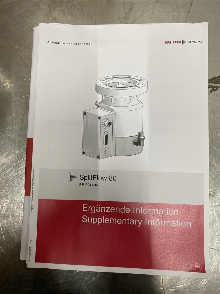 Pfeiffer splitFlow 80 Turbo Vacuum Pump New