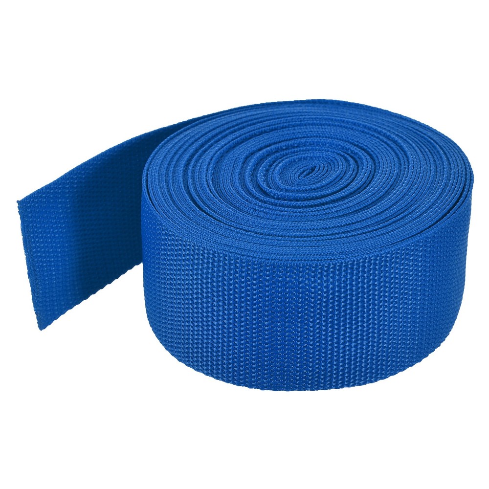 Lightweight Polypropylene Webbing Strap 5cm 10 Yard Blue