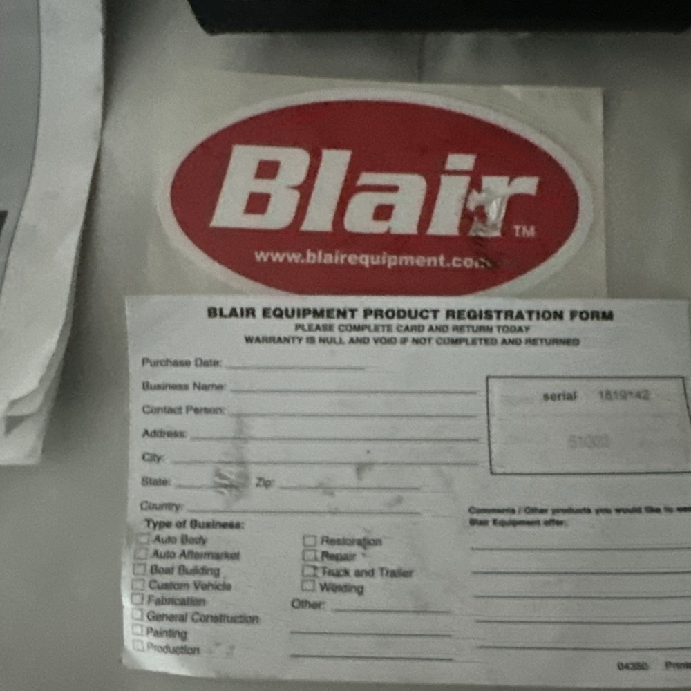 Blair Tornado ll 2 Portable Paint Shaker Model 51000