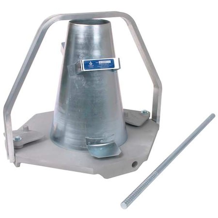 Zoro Select 5Dpd7 Slump Cone Test Set,Portable