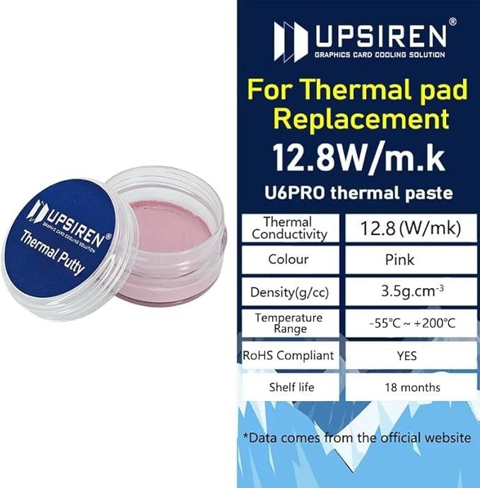 12.8w/mk Thermal Putty for VGA GPU IC Processor Rapid Cooling Pad 10g