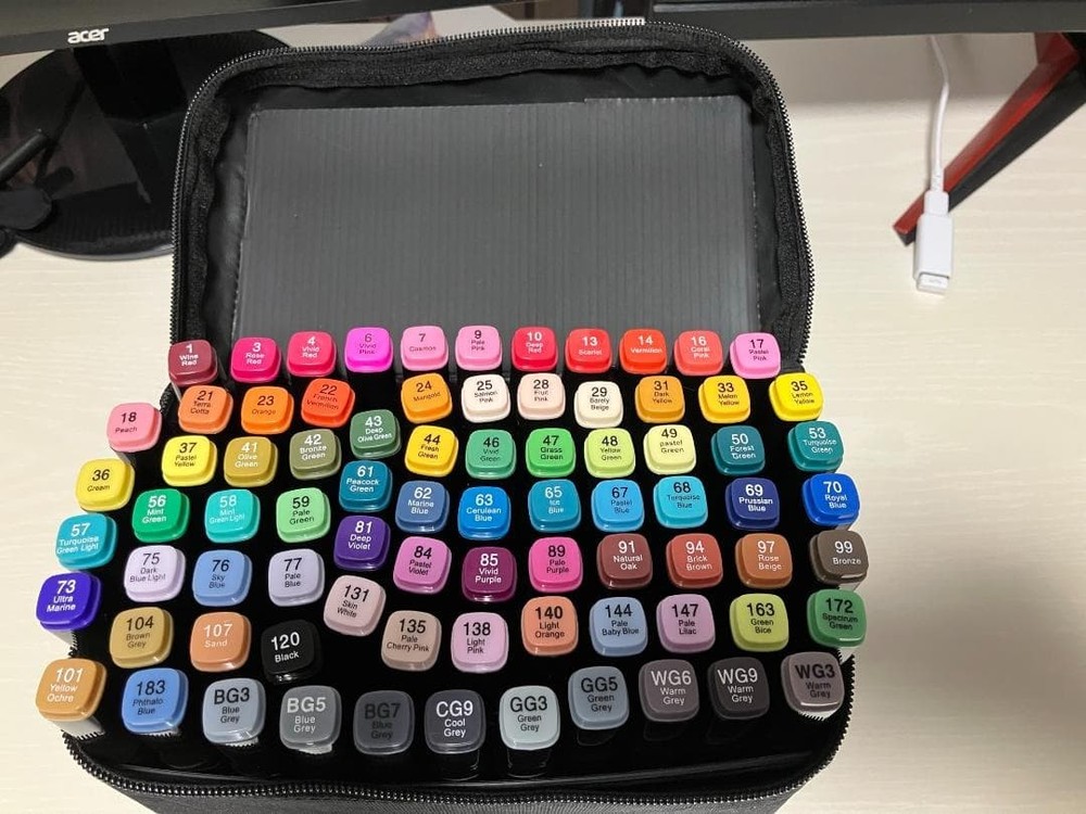 TOUCH MIGO MARKER SET 80PCS #96d6a4