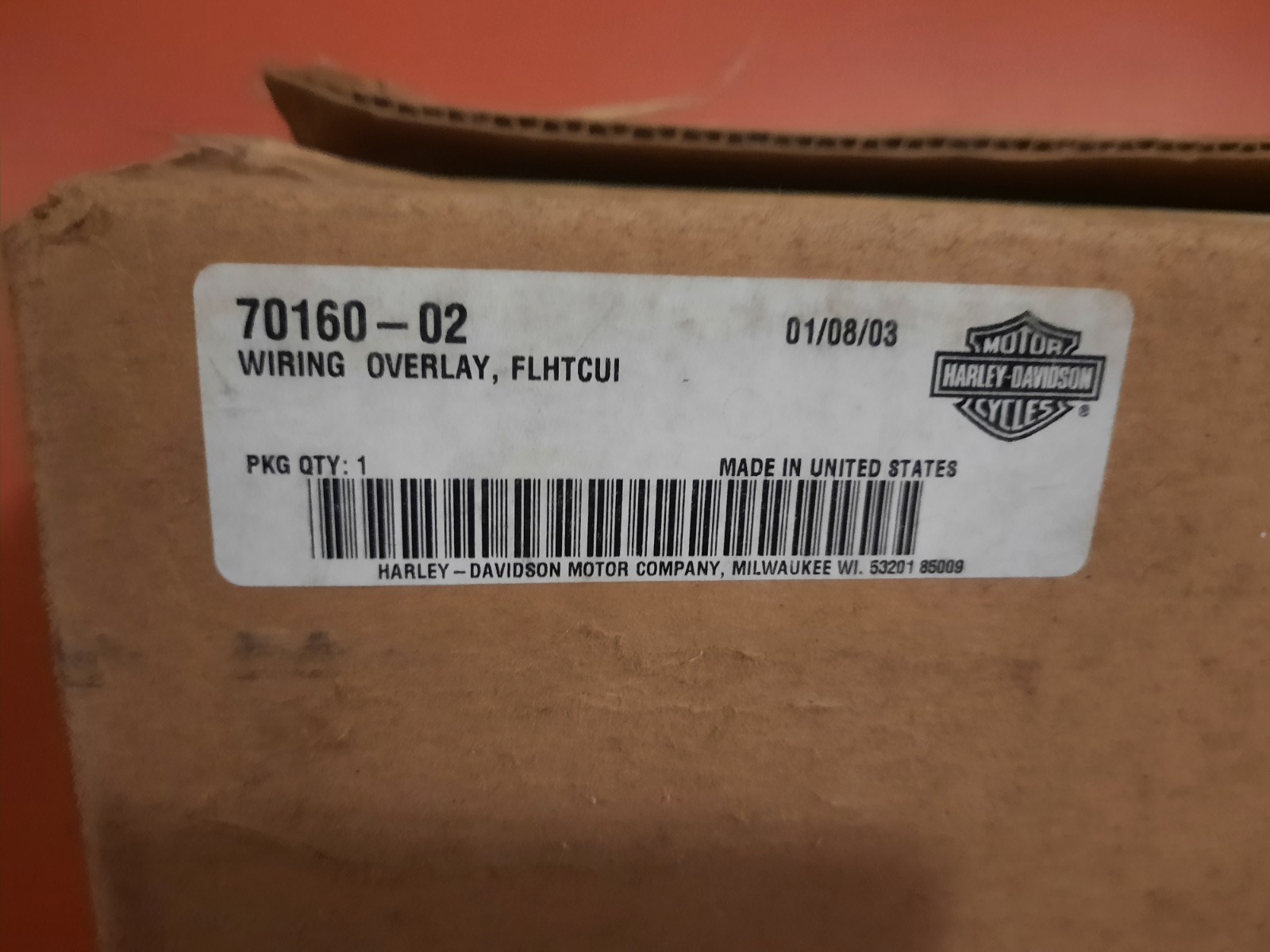 01-05 H-D FLH Ultra Audio CB Intercom Wiring Harness #70160-02 #450