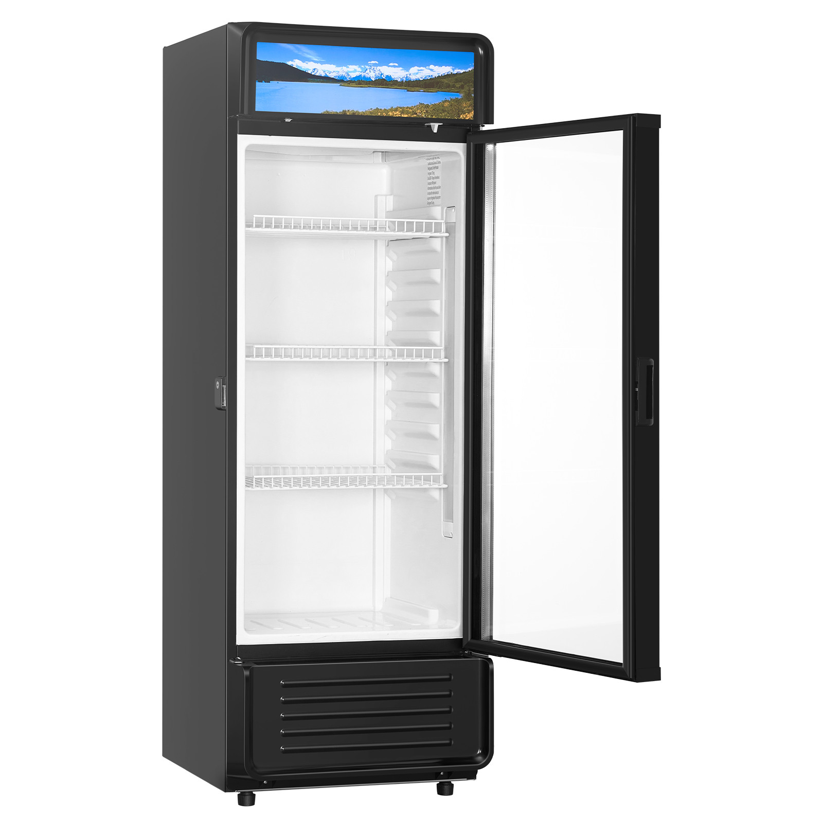 VEVOR Commercial Merchandiser Refrigerator 6.9 CU.FT Glass Door Beverage
