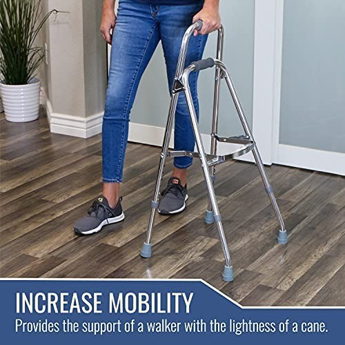 Adjustable Hemi Walker Lightweight Aluminum Folding Mobility Aid Support