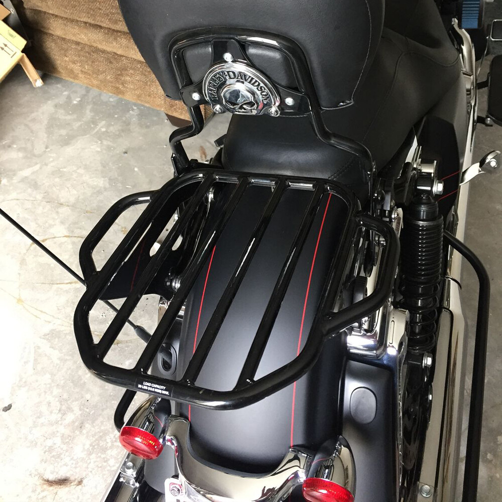 Detachable 2-Up Luggage Rack For Harley Touring Road King Street Glide 2009-2024