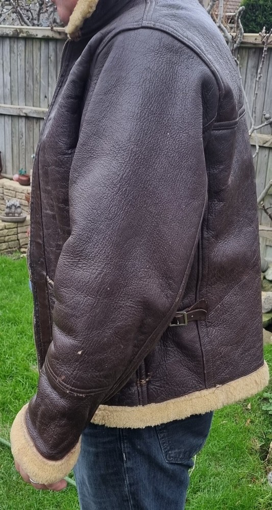 WW2 Original Flying Jacket Shearling Sheepskin Leather
