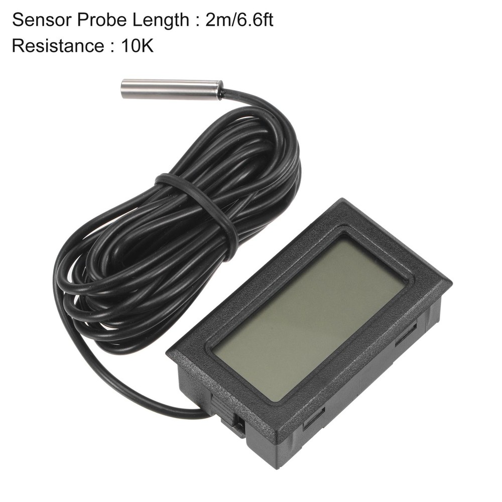 Digital Thermometer 10K with 2m NTC Temperature Sensor Probe