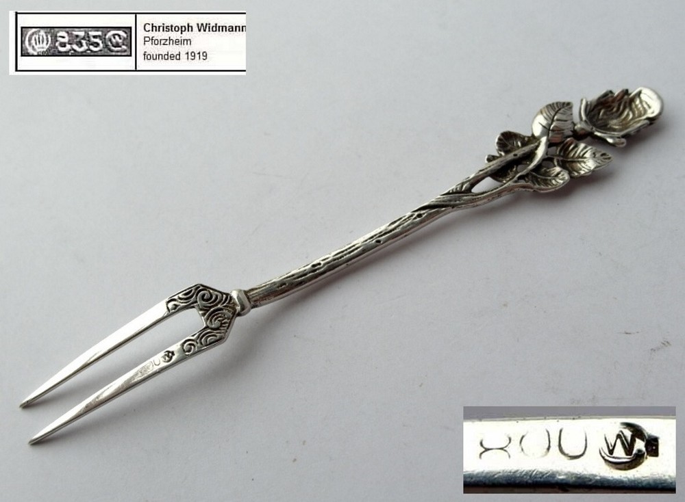 Serving Fork, Rose, Christoph Widmann, 800 Silver G314