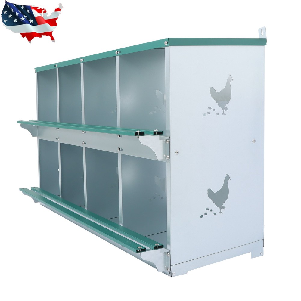 Chicken Nesting Boxes 8 Hole For Chicken Laying Eggs Hens Chicken Coop Box