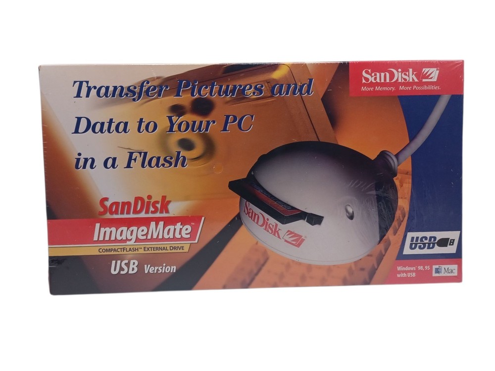 SanDisk Imagemate SD Card Reader USB Version - 1998 Vintage WIn/Mac Version