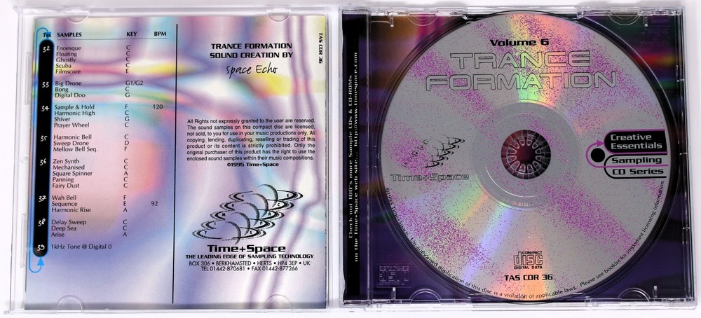 Zero-G Creative Essentials 6 Trance Formation Sample/Sound Library/Sampling CD