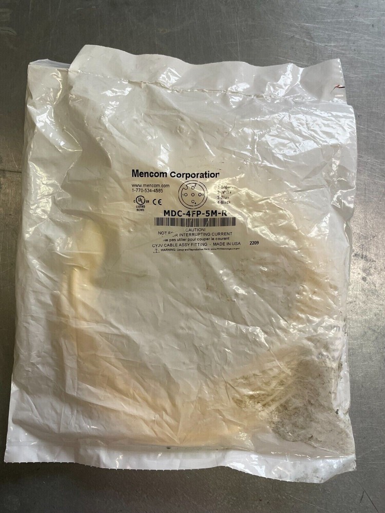 MENCOM-MDC-4FP-5M-R- CYJV Cable ASSY Fitting (NEW)
