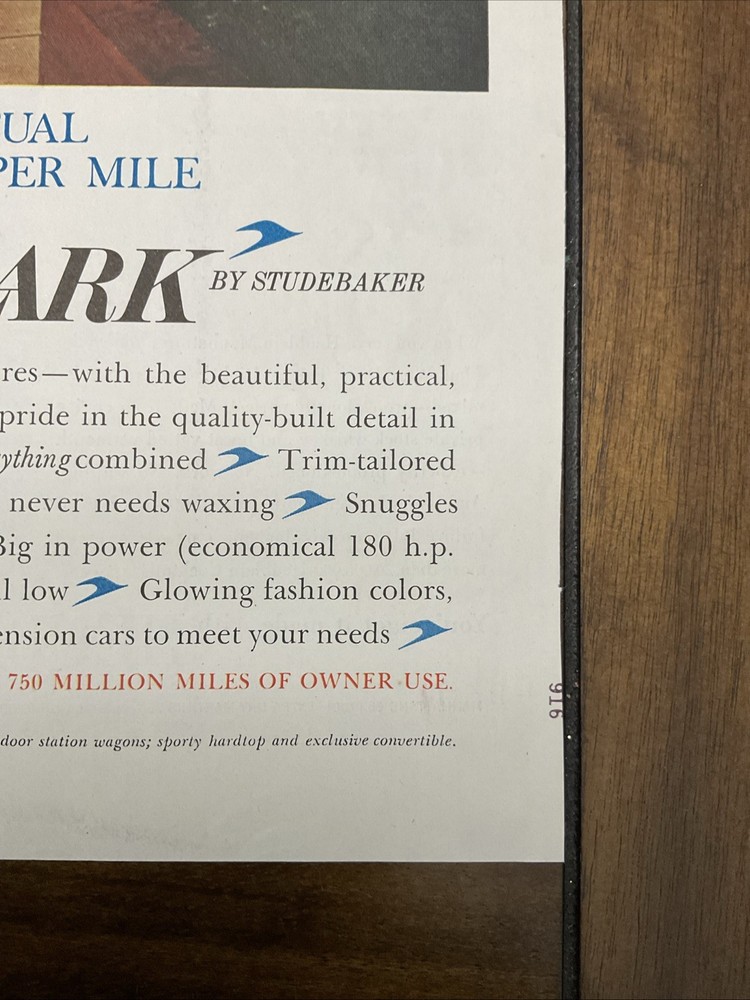 Lark Pert N' Practical Studebaker Print Ad 1960 10x13