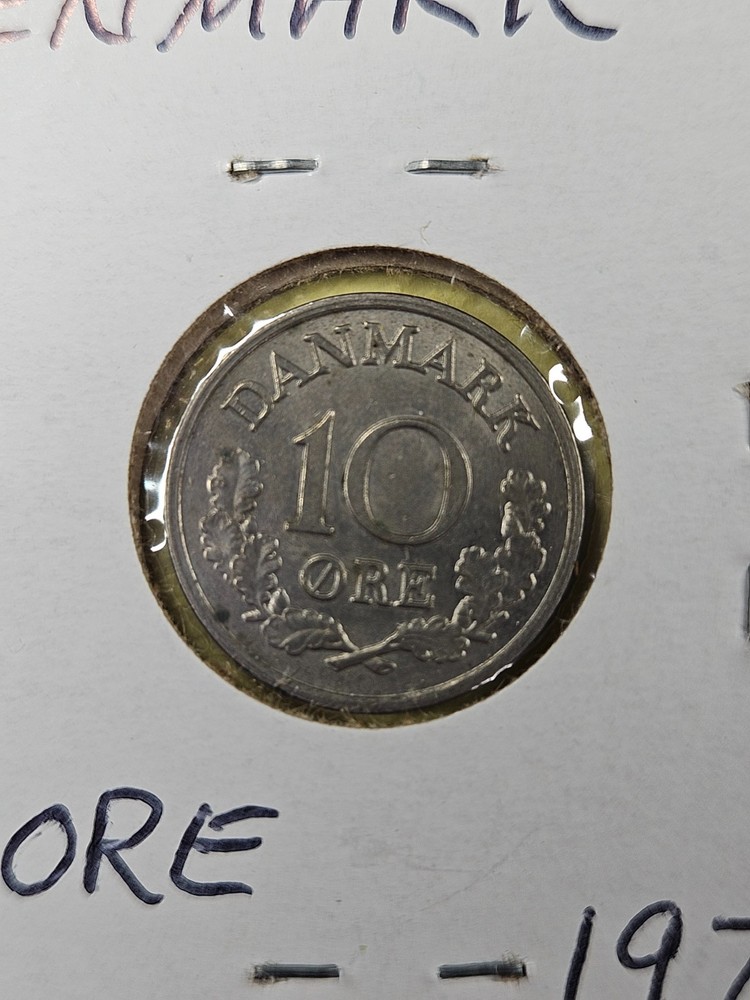 COINS - DENMARK - 10 ORE 1972