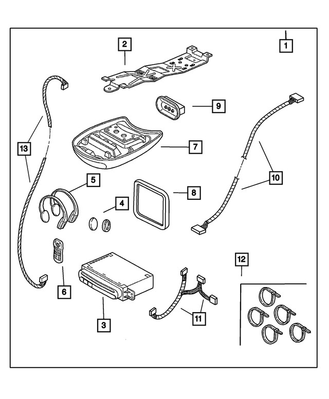 Genuine Mopar Wireless Infrared Remote 5083190AA