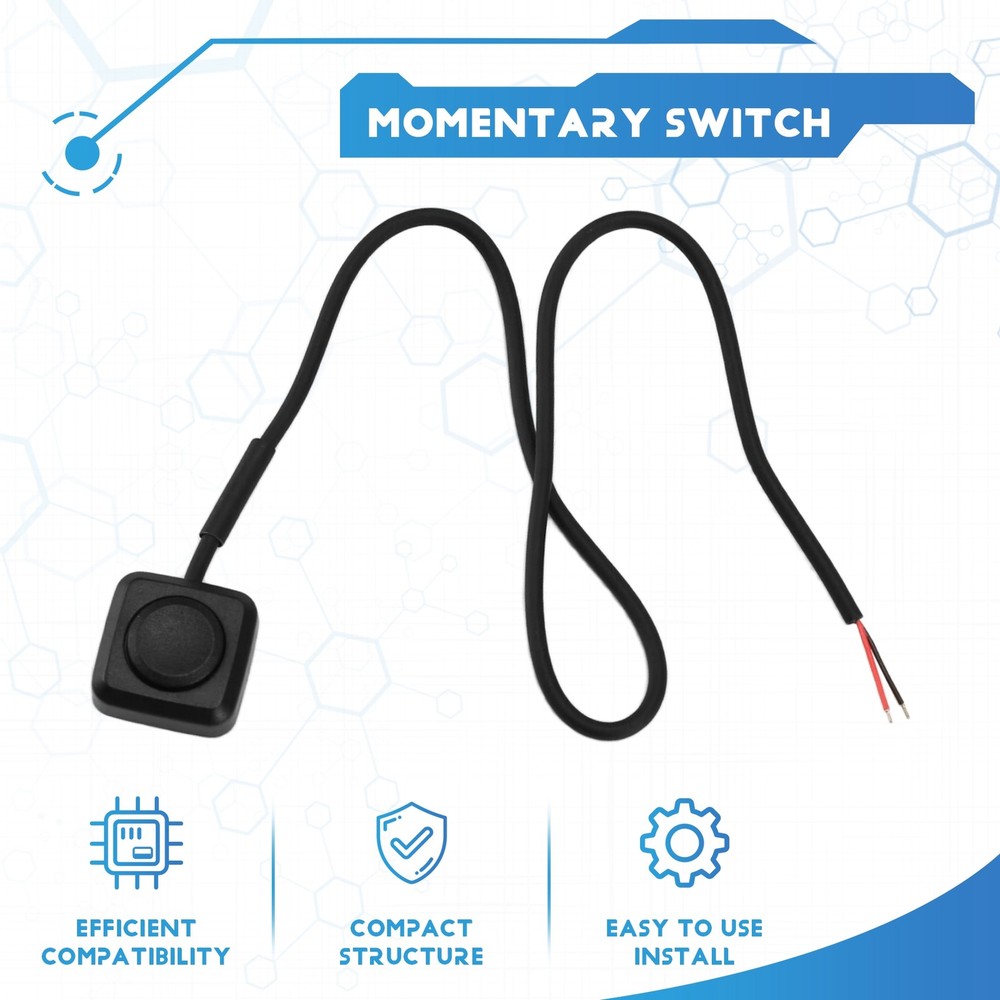 5-Piece Torque Switch, Momentary Push Button, ON/OFF Switch, 12V, 24 2516