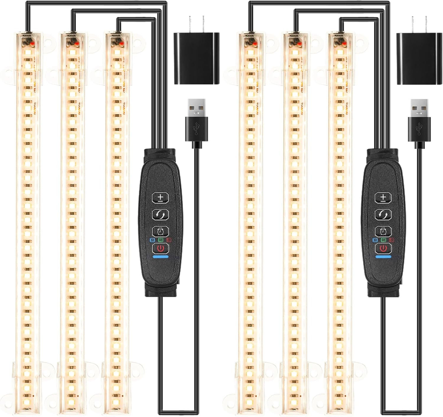 LED Grow Light Strips, Grow Lights for Indoor Plants Full Spectrum 3000K, Plant