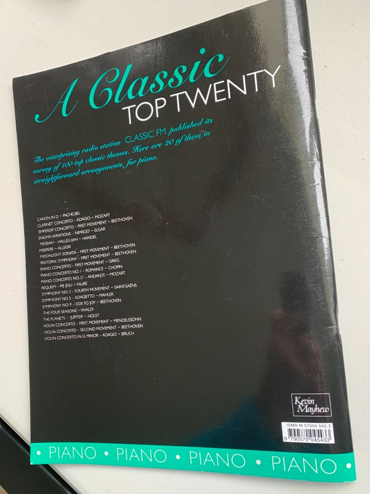 CLASSICS TOP TWENTY FOR PIANO