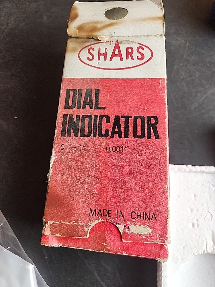 Shars 1" Precision Dial Indicator .001" Graduation