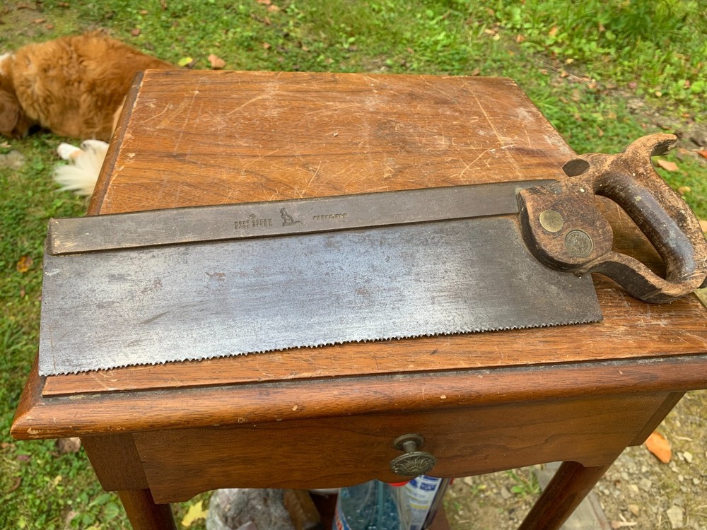 Rare Robert Sorby, Antique Kangaroo Hand Saw, Sheffield Two Split Nut