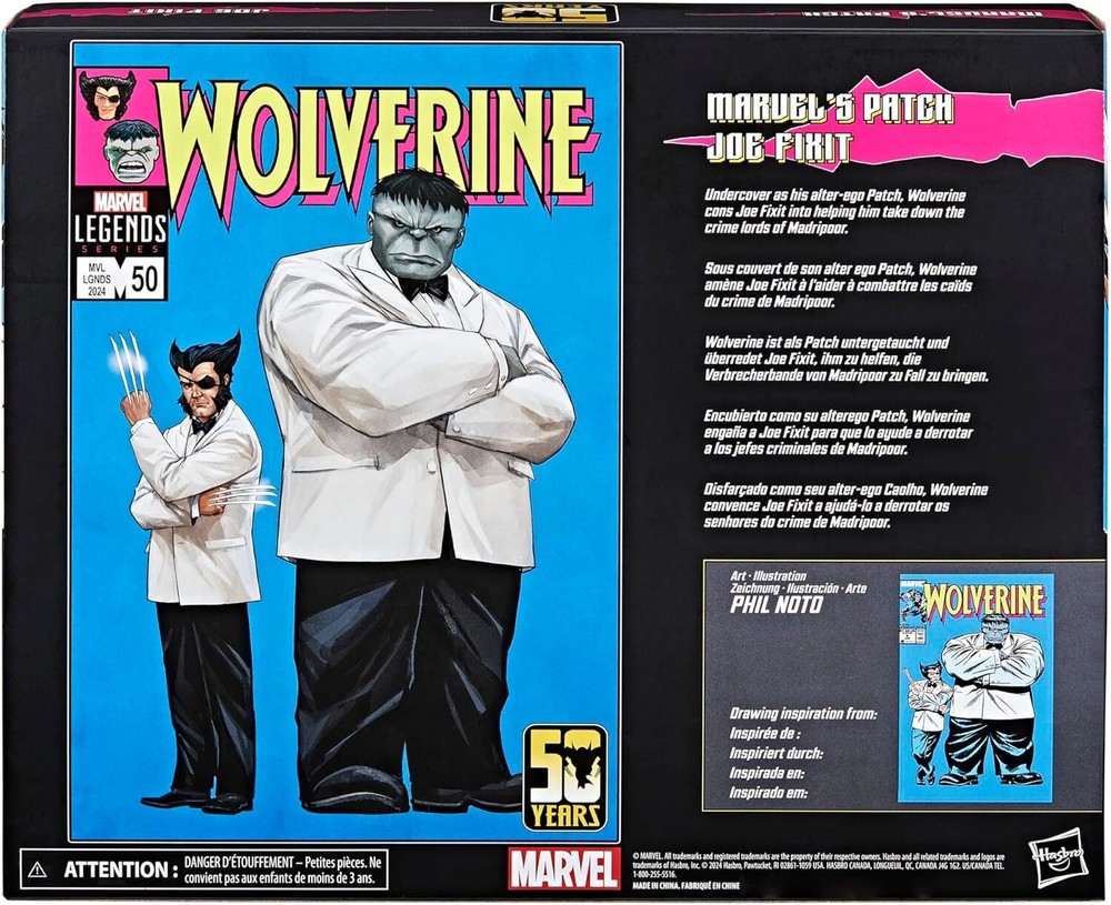 Marvel Legends Series Patch and Joe Fixit, Wolverine 50th Anniversary Comics...